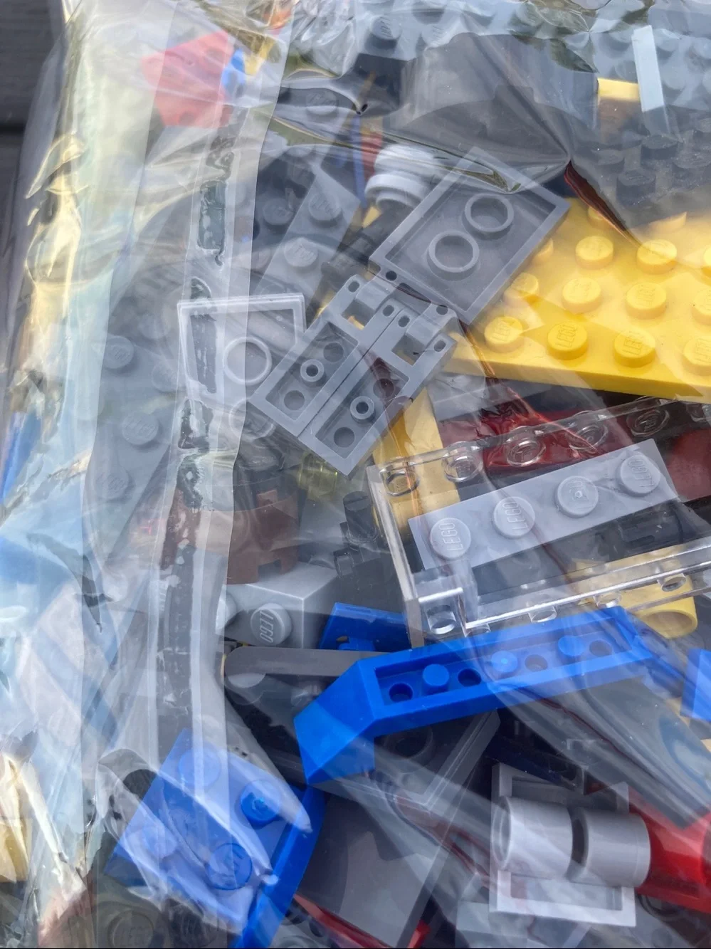 Lego pieces Various colors sizes quart size bag